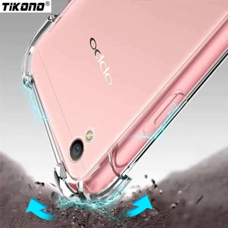 Для OPPO F3 PLUS F5 F7 F9 A31T A37 A77 A79 R9 Plus R9S R11 360 Ударопрочный Мягкий силиконовый прозрачный