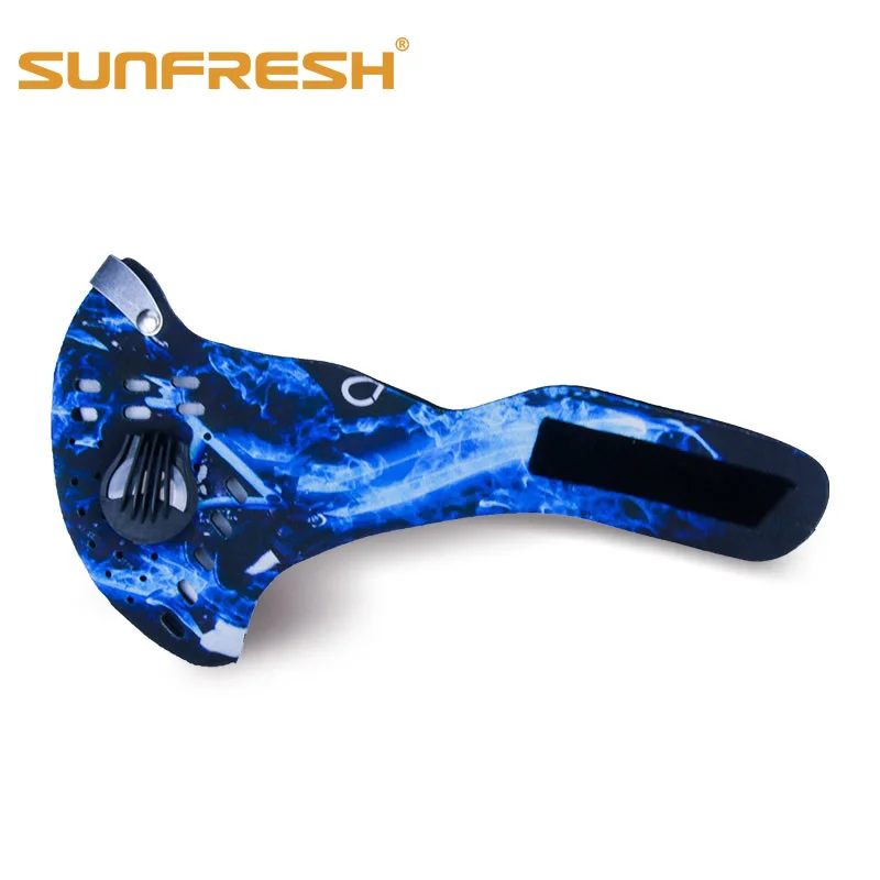 blue mask dust mask n99 air filter wholesale anti odor smog smoke maske Washable fashion riding mouth face mask kpop black cloth face mask - Цвет: blue mask