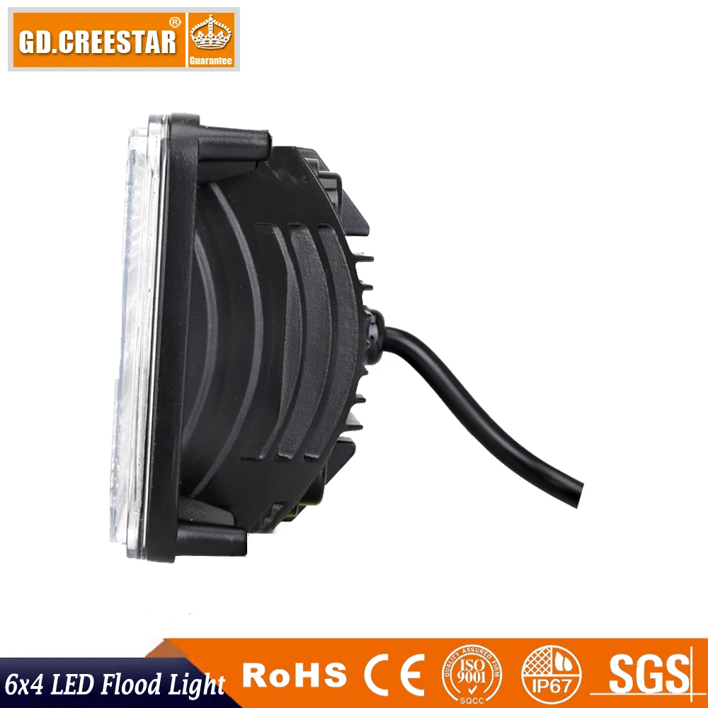GDCREESTAR 60 Вт светодиодный рабочий светильник 6x4 фары для трактора s 12V 24V IP68 подходит