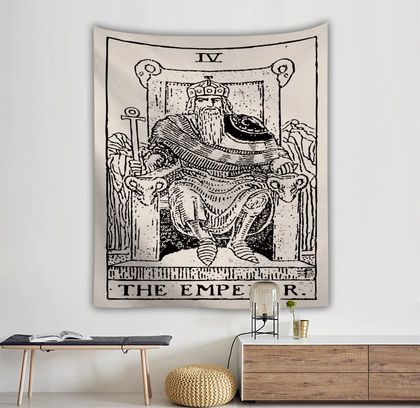 Гобелен в виде карты Таро Луны настенная подвеска художественное настенное