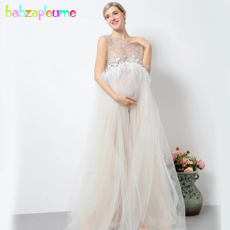 Длинное платье для беременных кружевное фотосессии сексуальные костюмы платья