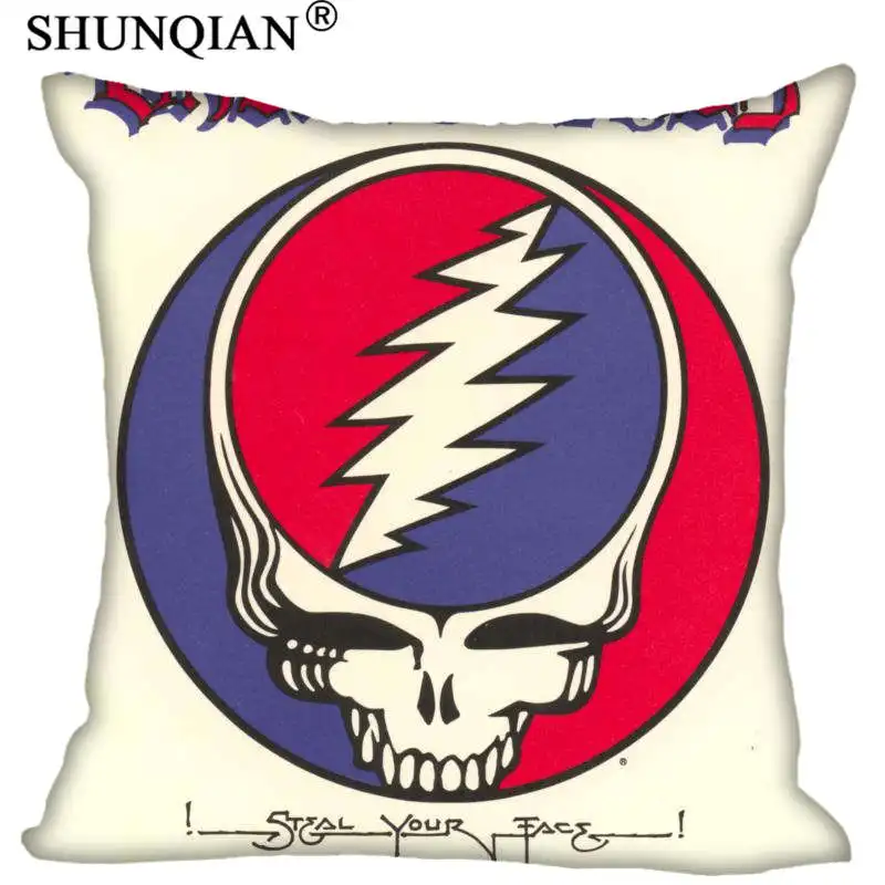 Наволочка Grateful Dead квадратная Декоративная на молнии для дома свадебный подарок