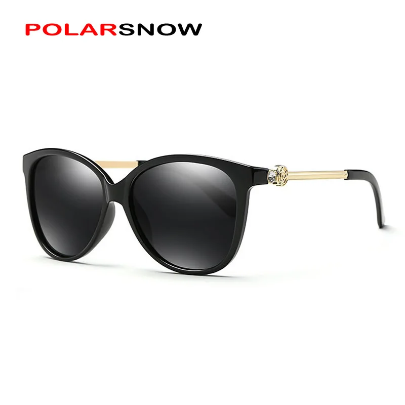 POLARSNOW сплав + солнцезащитные очки поляризованные линзы женские модные винтажные