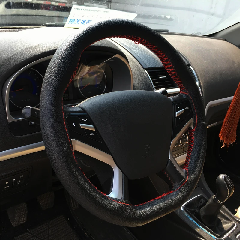 Кожаный чехол на рулевое колесо автомобильный сделай сам руль со шнурком и иглой