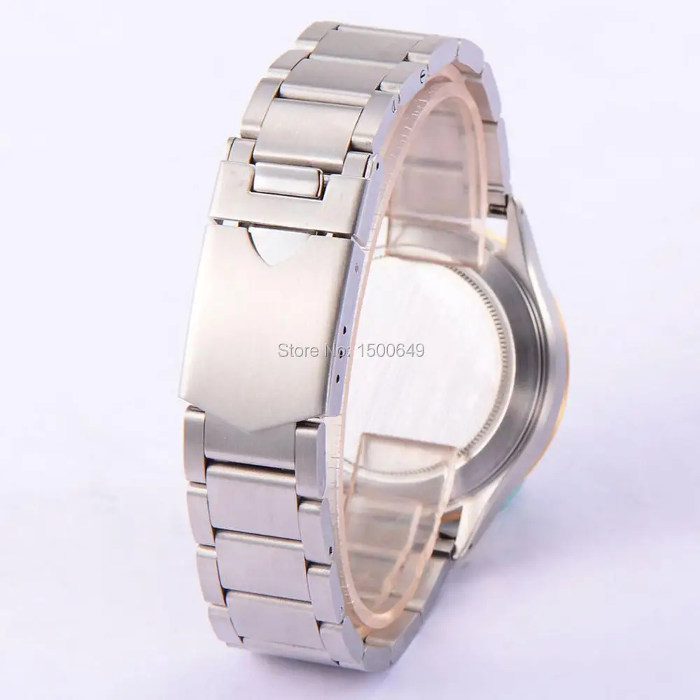 Corgeut 41 мм часы с черным циферблатом сапфировое стекло автоматические мужские