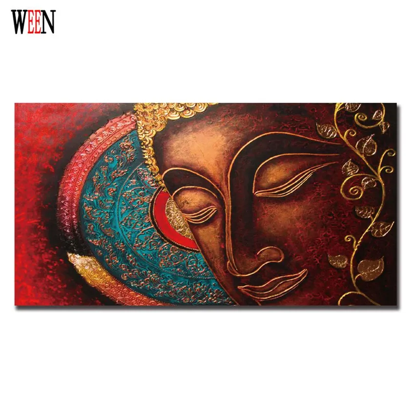 Абстрактный Будда холст искусство Джосс картина плакат для медитации винтажный