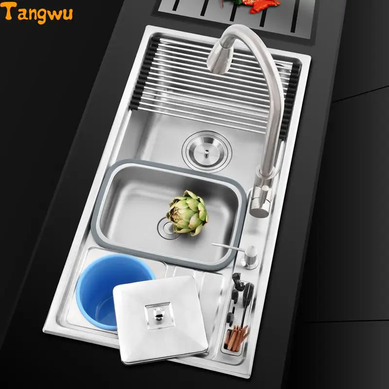 Кухонная раковина бесплатная доставка многофункциональная из нержавеющей стали