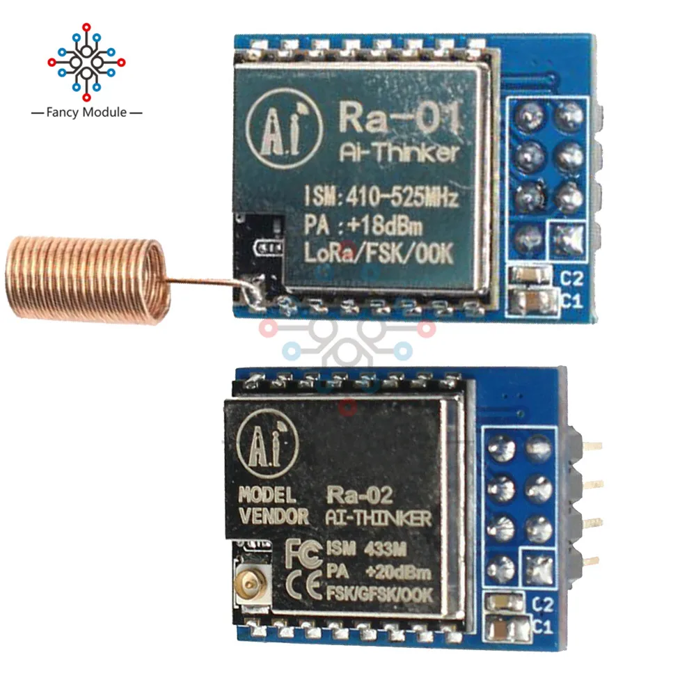 

SX1278 LoRa Spread Spectrum Wireless Module 433MHz Wireless Serial Port SPI Interface Ra-01/Ra-02 High sensitivity With antenna