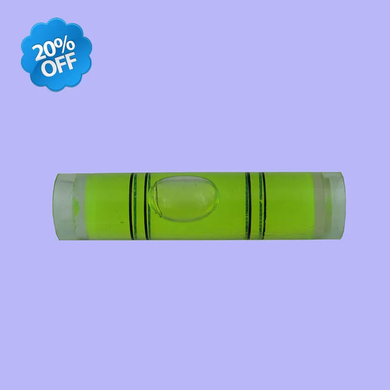 

(100 Pieves/Lot) 9.5*40mm Photo Frame bubble level mini spirit level Cylindrical Plastic Round levels