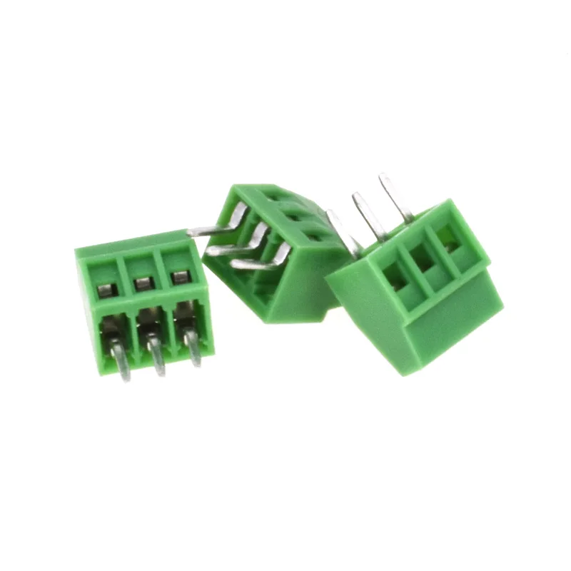 KF120-3P 10 шт. kf120-2.54-2P 3P 2,54 мм Шаг прямой контактный pcb Клеммная колодка Разъем 2PIN 3PIN зеленый KF120 - Цвет: KF120-3P