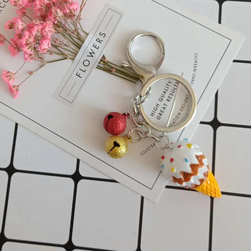 2019 New Cream Porte clef Women Fluffy Pompom Keychain llavero pom key chain Rabbit Fur Ball Bag Chaveiro sleutelhanger Pomp | Украшения и