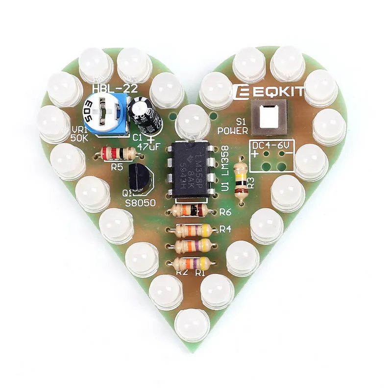 Набор синих ламп в форме сердца для самостоятельного изготовления лампа набор