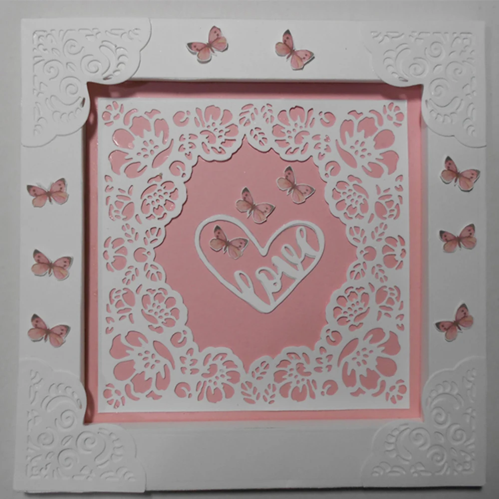 Hemere 200*96 мм полоса рамка металлические режущие трафареты для 3D DIY