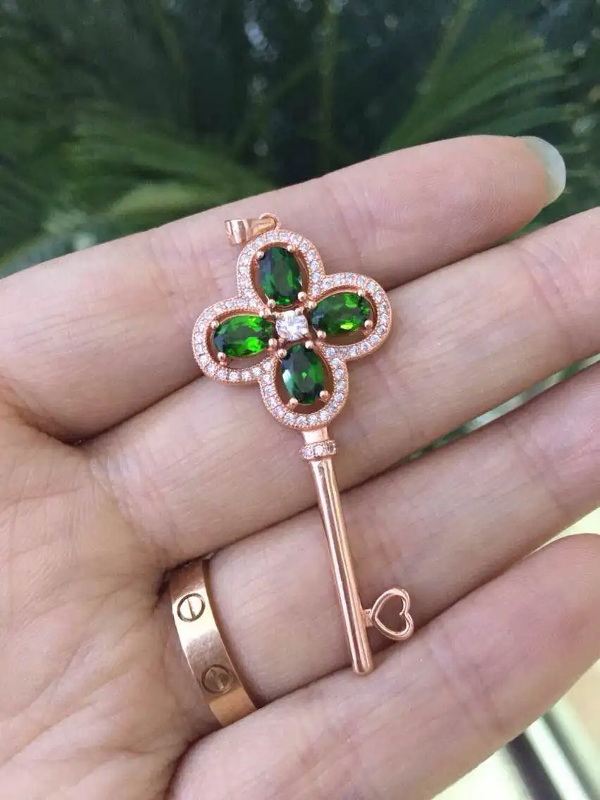 Подвеска с натуральным синим сапфировым камнем Серебро S925 пробы Натуральная