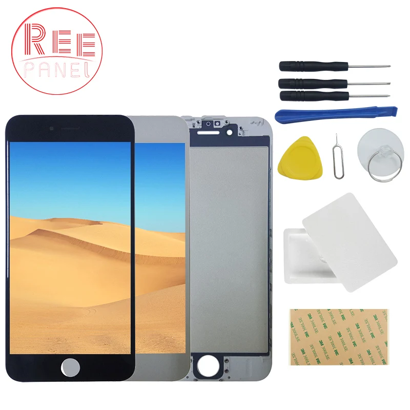 New Front Glass Lens Touch Screen Digitizer For iPhone 6plus 6 6s 6splus Panel Replacement+free repair Tools+frame | Мобильные
