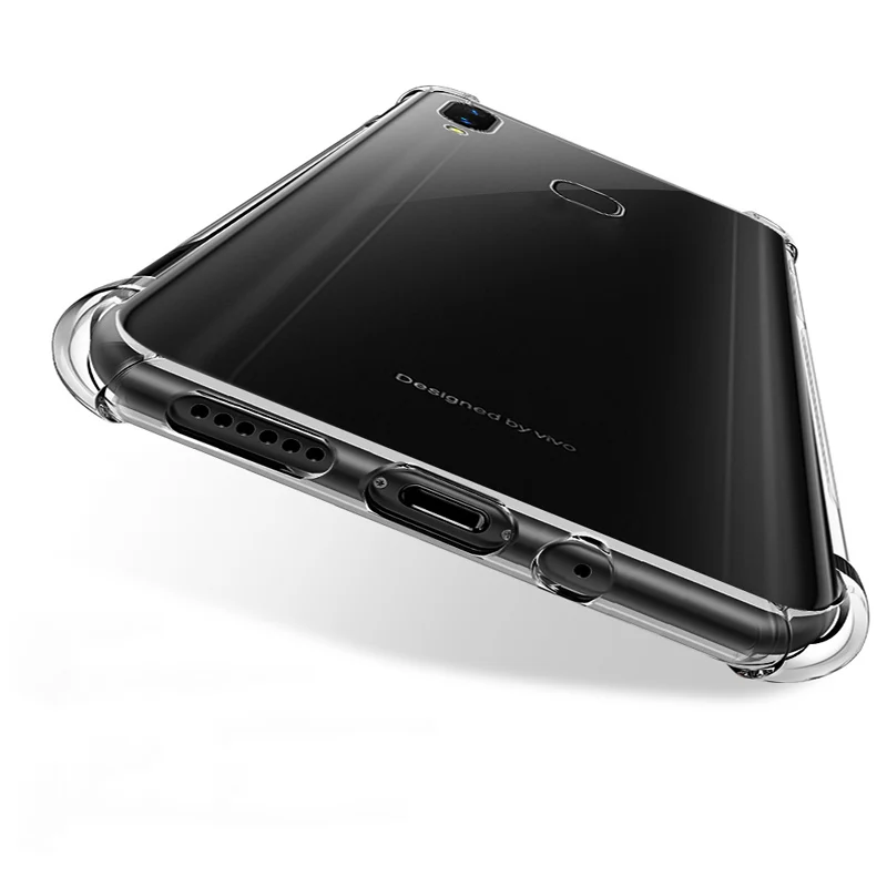 Роскошный противоударный чистый мягкий чехол Capa для Vivo X21i телефона Силиконовая