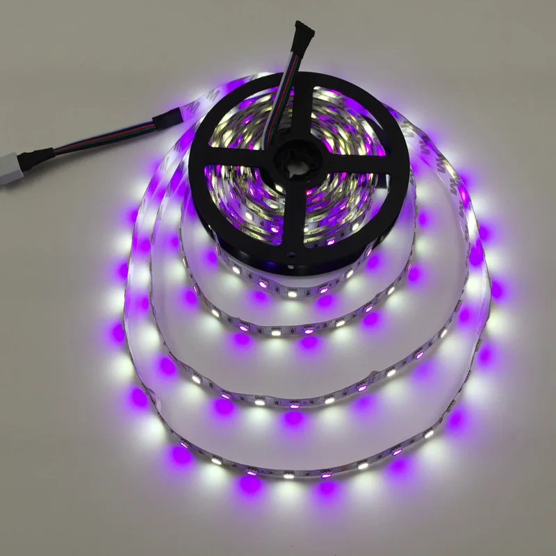 Светодиодный светильник RGBWW RGBW с Управлением по Bluetooth, водонепроницаемый, 5 м, 10 м, гибкая светодиодная лента, Диодная лента+ контроллер Bluetooth+ адаптер