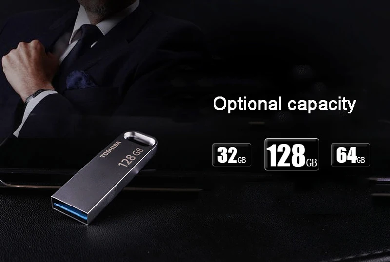 Новинка USB3.0 TOSHIBA USB флеш-накопитель 128 Гб 64 ГБ 32 ГБ флеш-накопитель Флешка водонепроницаемый металлический серебристый u-диск Memoria cel usb stick U363