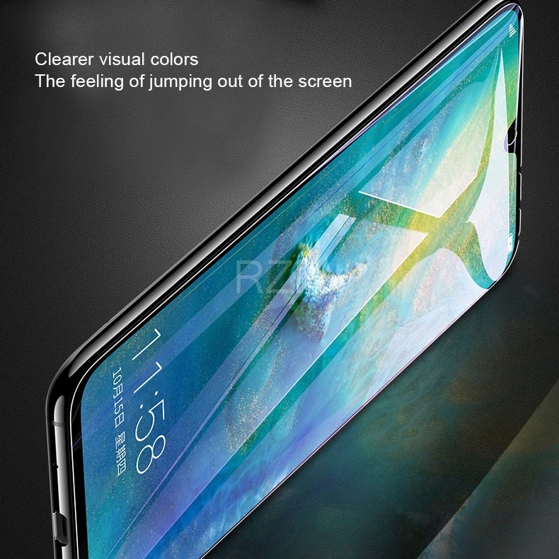 RZP 9D изогнутая Защитная пленка для экрана с полным покрытием для Huawei Mate 10 20 X lite профессиональная защитная пленка 3D мягкая животная пленка(не закаленное стекло