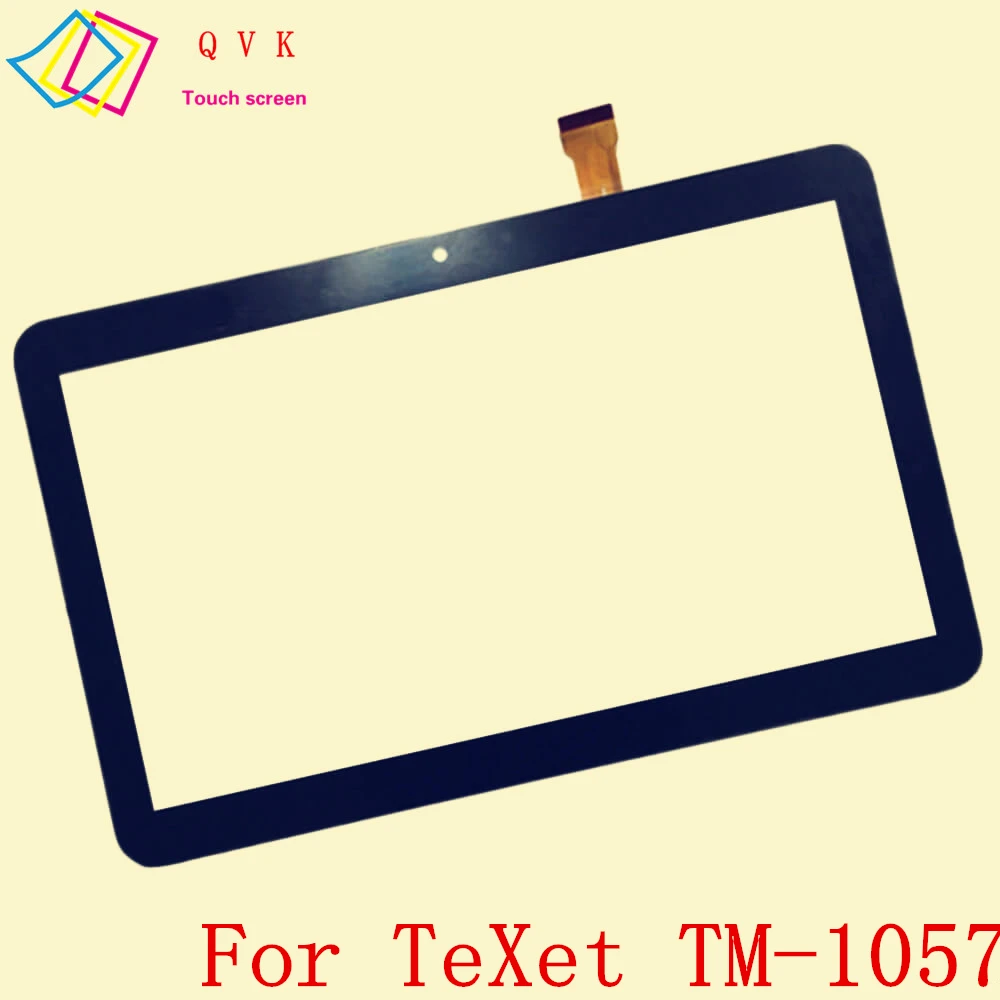 Черный 10 1 дюйма для планшетных ПК TeXet TM 1057 емкостный сенсорный экран стеклянная