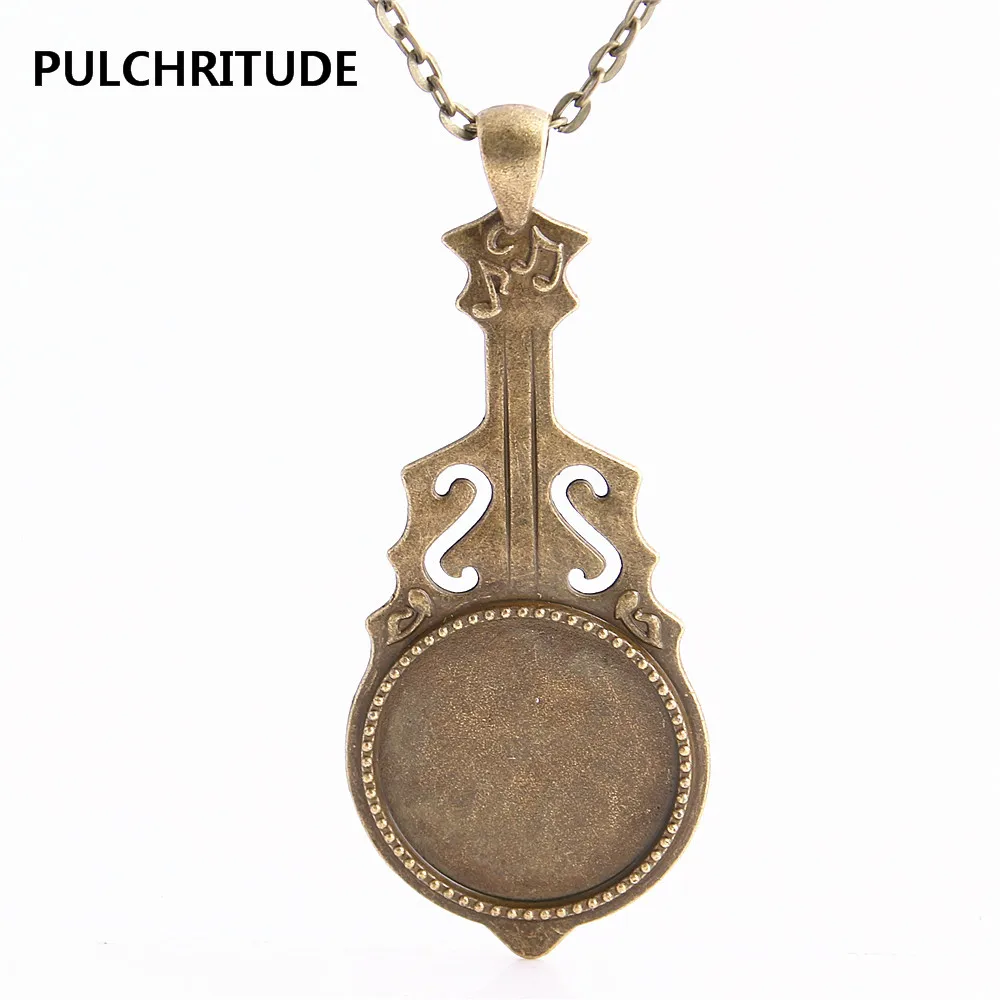 Подвеска в форме скрипки из металлического сплава 3 шт./лот диаметр 25 мм C1293| |