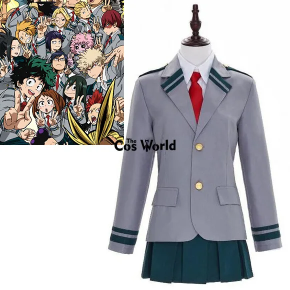 

Boku No Hero Academia My Hero Academia All Roles JK High School Uniform Sailor Suit Coat Shirt Skirt Anime Cosplay Costumes