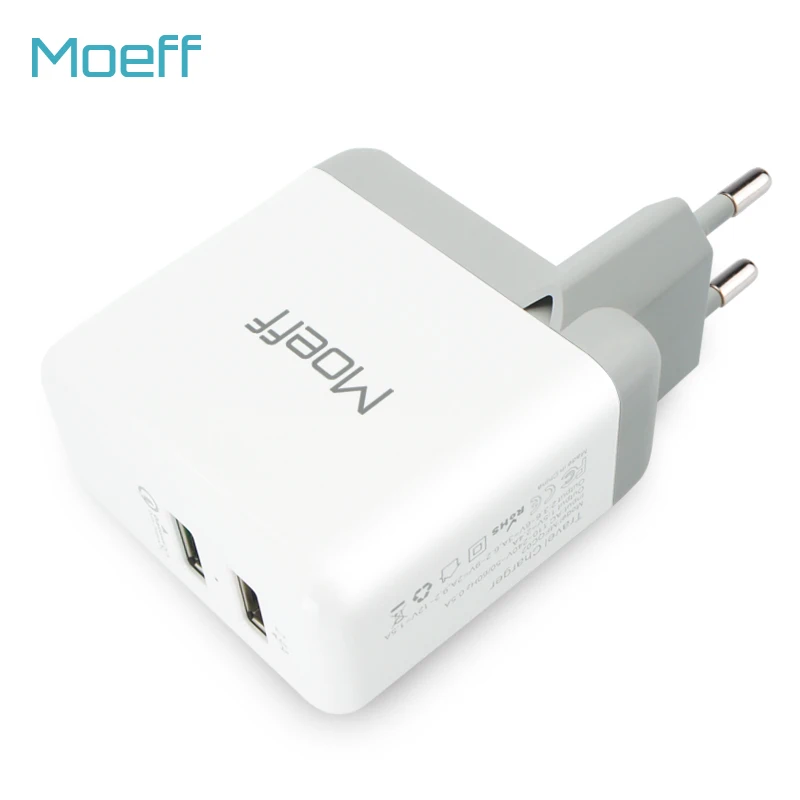 Зарядное устройство Qualcomm Quick Charge 3 0 с двумя usb портами Быстрая зарядка для