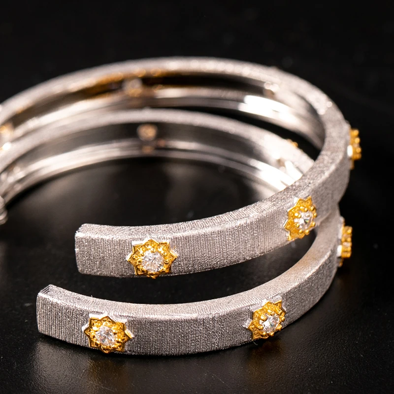 Женские серьги-пусеты из серебра 925 пробы с цирконием европейский стиль