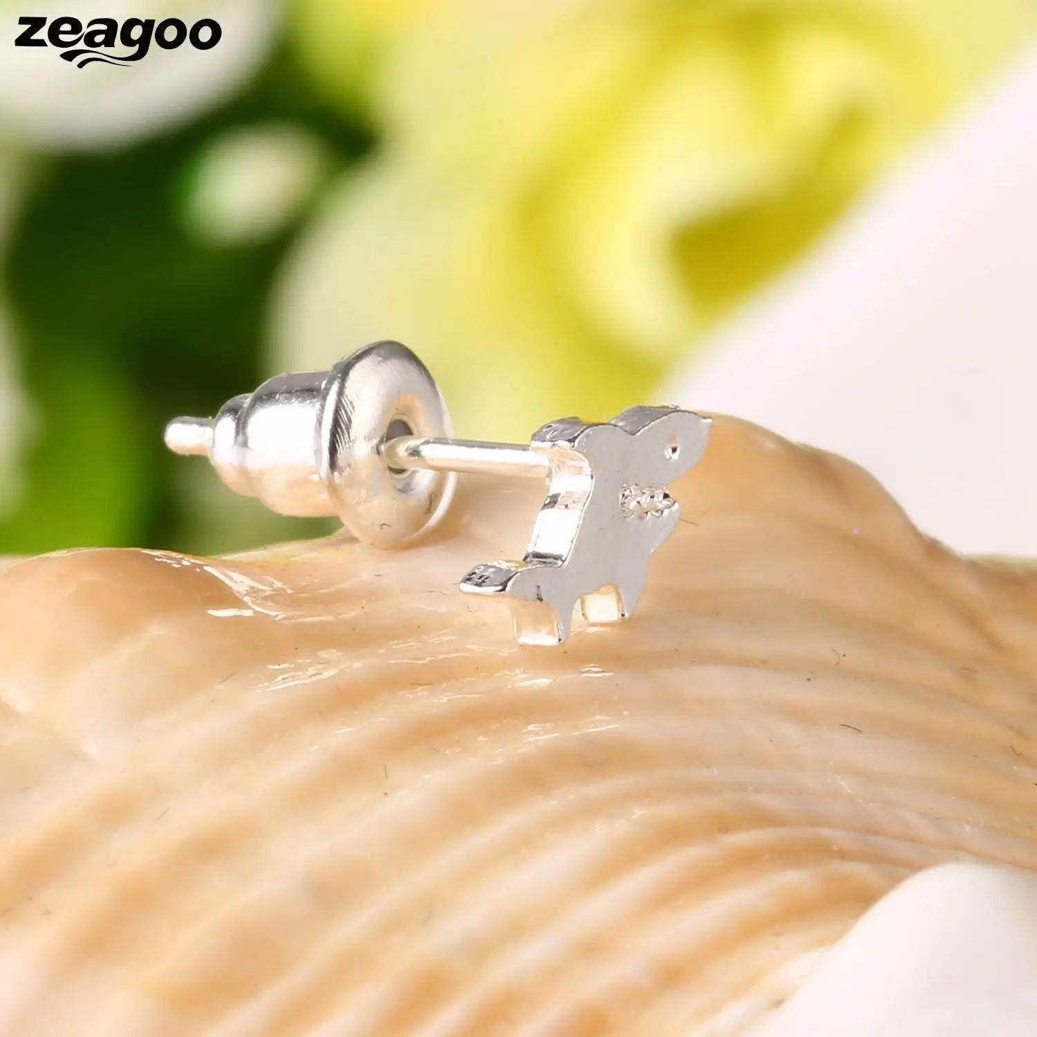 Серьги для ушей женские милые золотые модная шпилька в форме акулы розовое