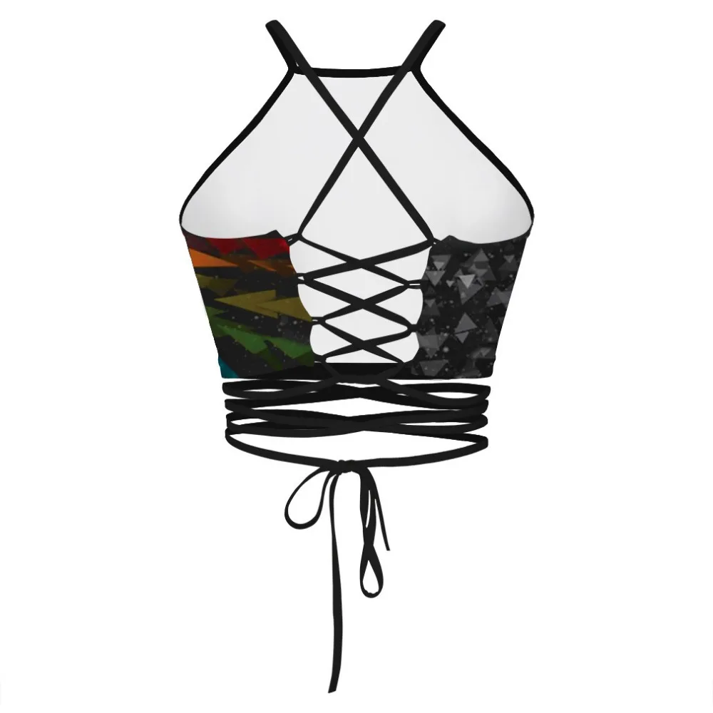 Летний женский жилет для йоги с 3D принтом Луны черное нижнее белье спортзала мини