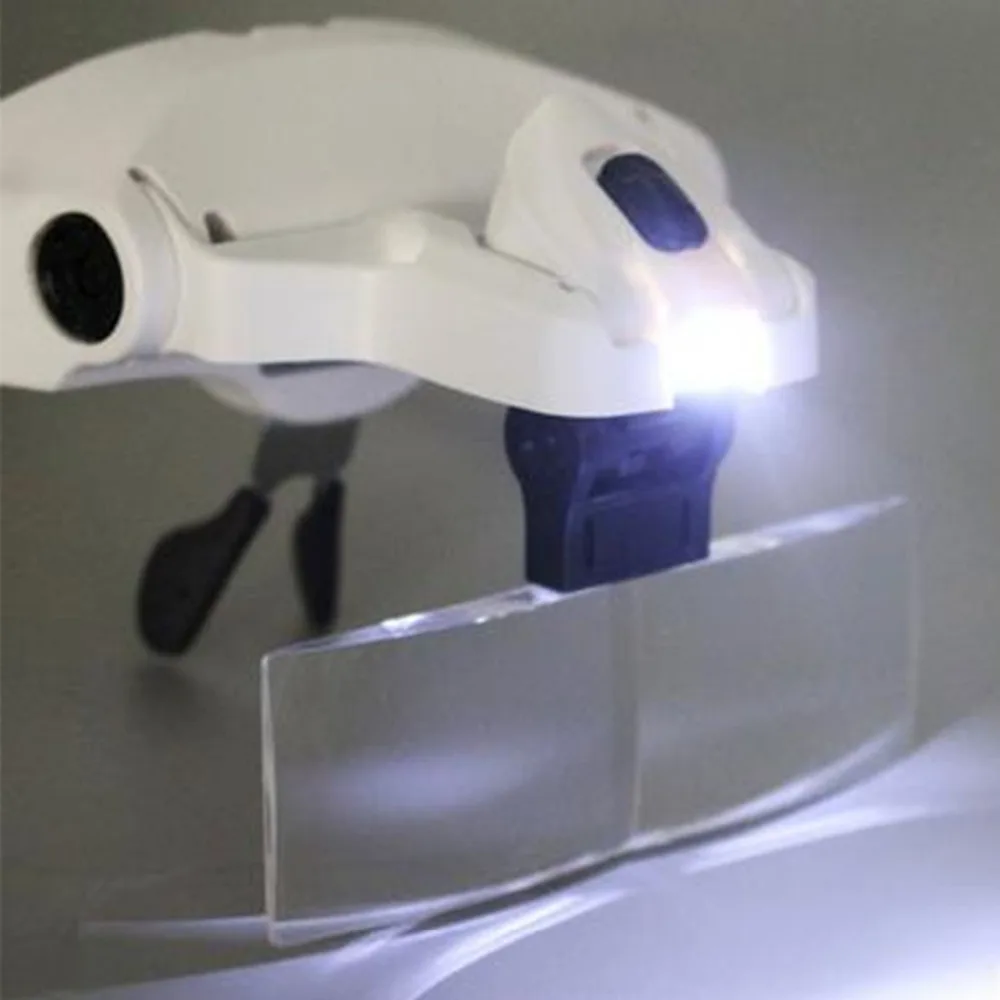 luz cabeça lupa lâmpada de vidro para ler olhar