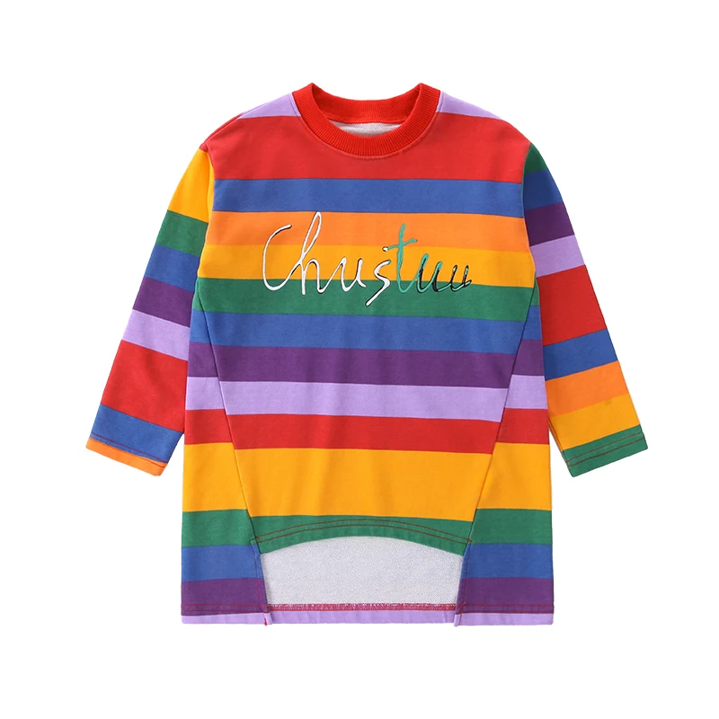 Лидер продаж платья с длинным рукавом для девочек Модное детское платье