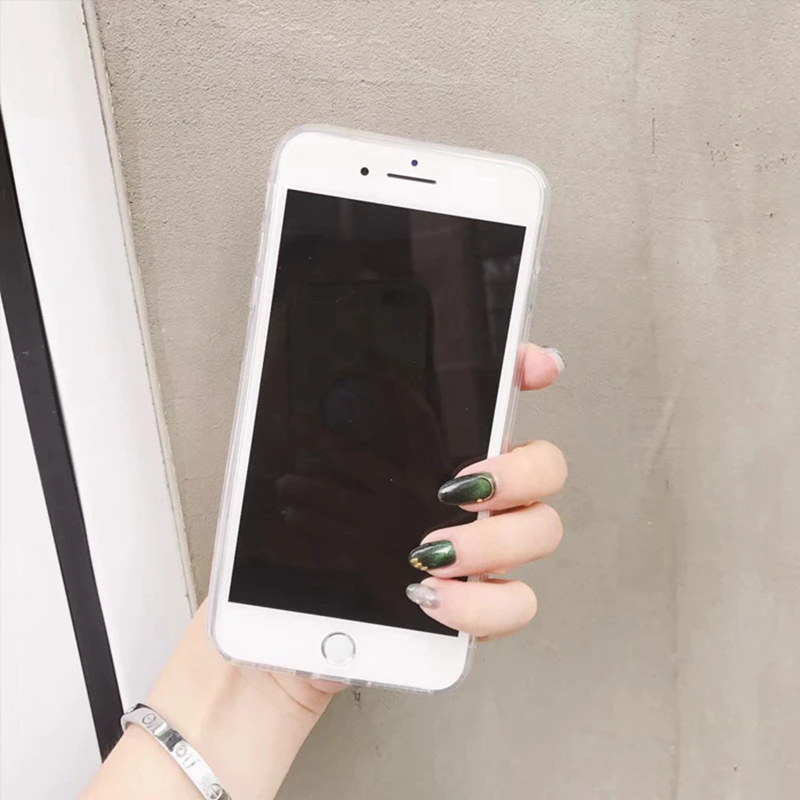 WMZSUCC волновой точки ультра тонкий прозрачный мягкий чехол для телефона iPhone X 6s 6 8