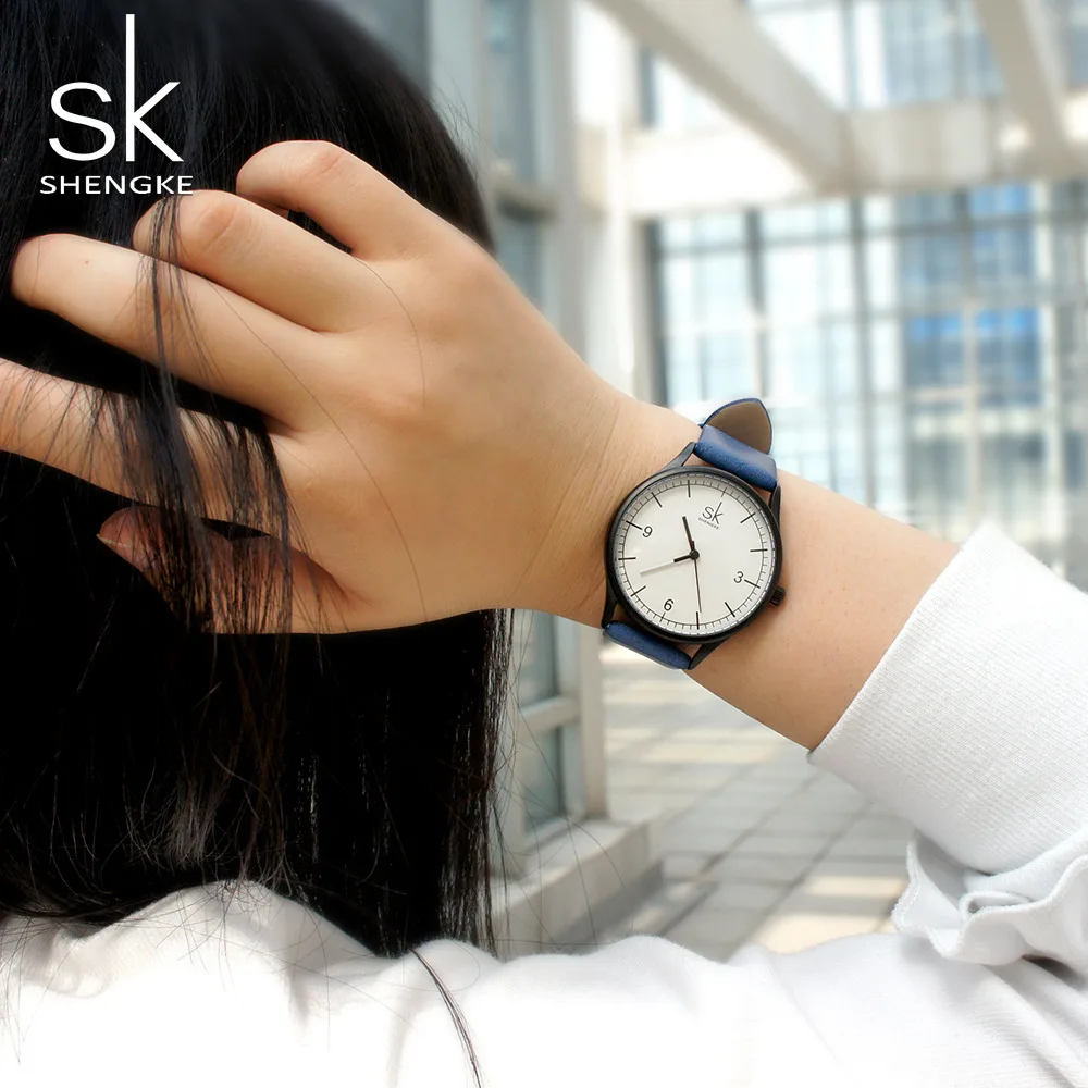 Часы наручные SK женские кварцевые брендовые элегантные модные повседневные в