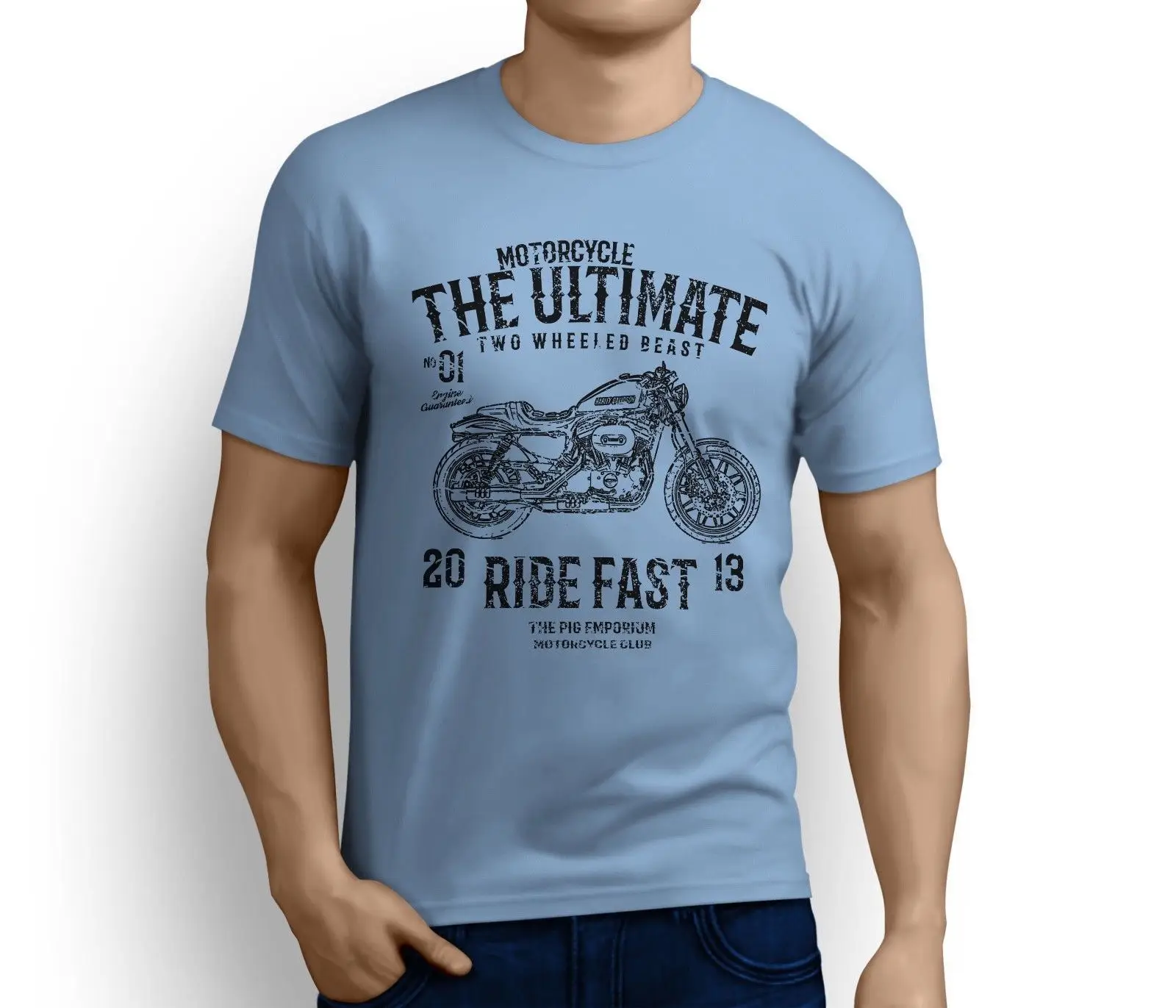 2019 Newest Men'S Funny Summer Men Clothing American Motorbike Roadster Inspired Motorcyclecustom Tee Shirts | Мужская одежда