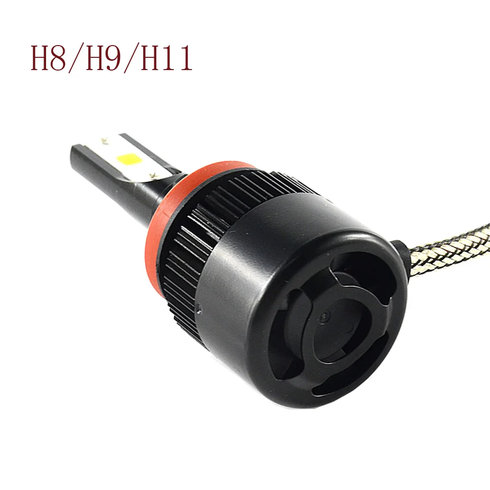 H7 H4 светодиодный головной светильник лампы H1 12V 6000K белый светильник 6400LM 60 Вт 2 шт. пара C6S автомобильные аксессуары H3 9006 9005 H8/H9/H11 для автомобилей