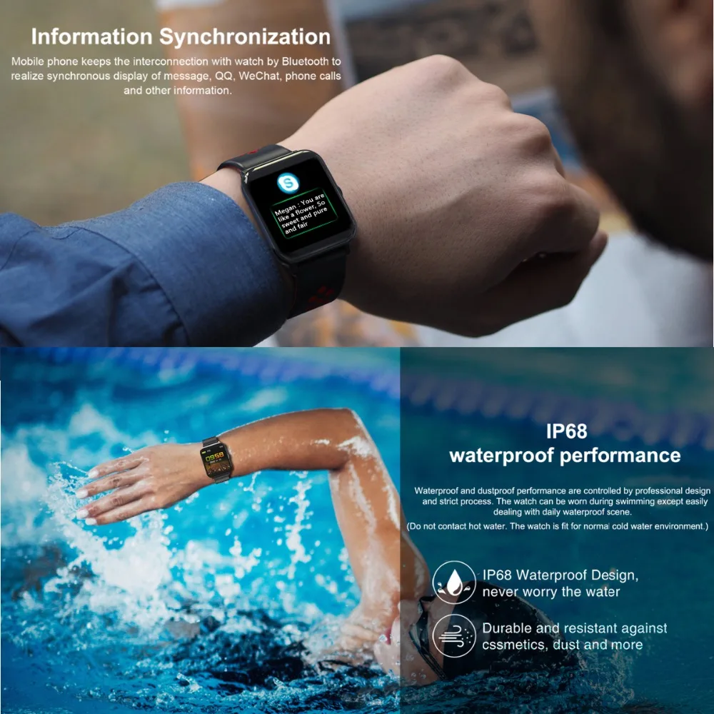 Цветные спортивные Смарт-часы с пульсометром и Bluetooth для мужчин женщин браслет