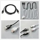 Черный USB 2,0 A-Male Удлинительный кабель, высокоскоростной USB Удлинительный кабель для зарядки и передачи данных, кабель 1,5 м