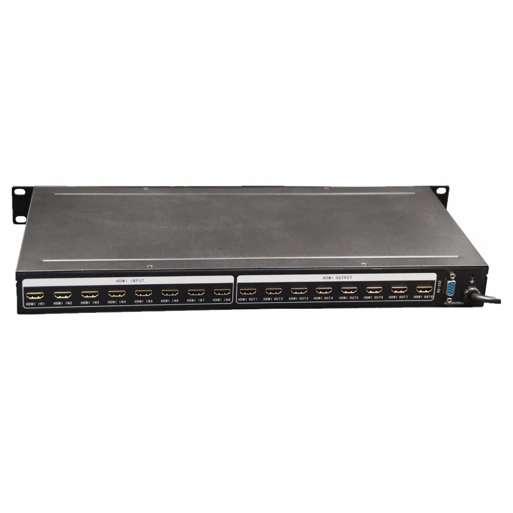 Матричный PIP переключатель 8x8 HDMI пульт дистанционного управления 4K с RS232/RS485 и ИК