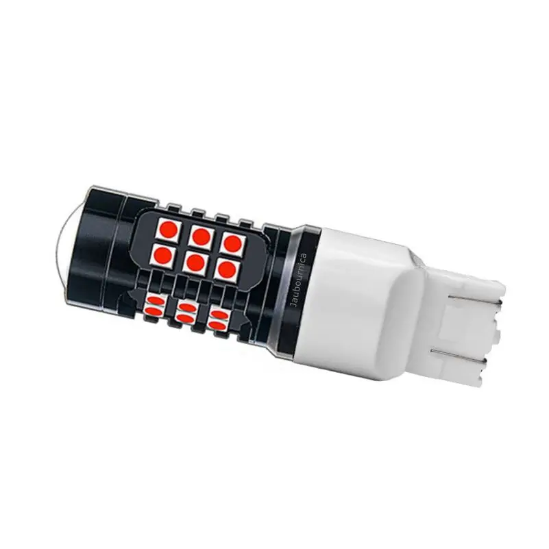 2Pcs T20 7443 W21/5W 1500LM 27 SMD 3030 LED Auto Turn Signal Lamp Tail Brake Bulb Car Daytime Running Light White Red Yellow | Автомобили