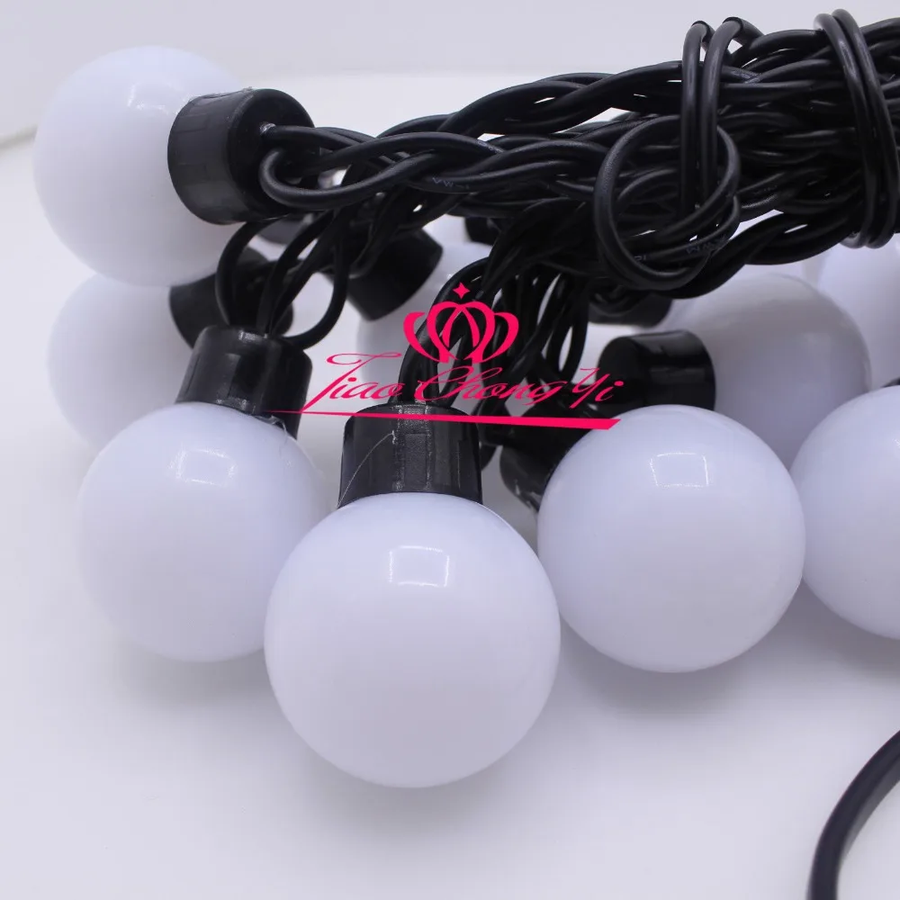 Рождественская светодиодная гирлянда с большим шариком 4 см 5 м 20