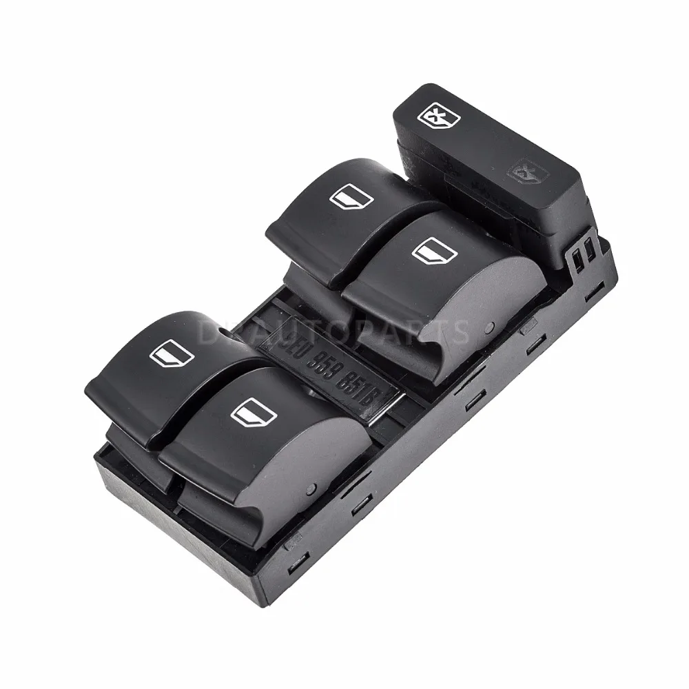Переключатель управления передним левым стеклом для Audi A4 S4 B6 B7 RS4 SEAT Exeo OE #8E0959851 8E0