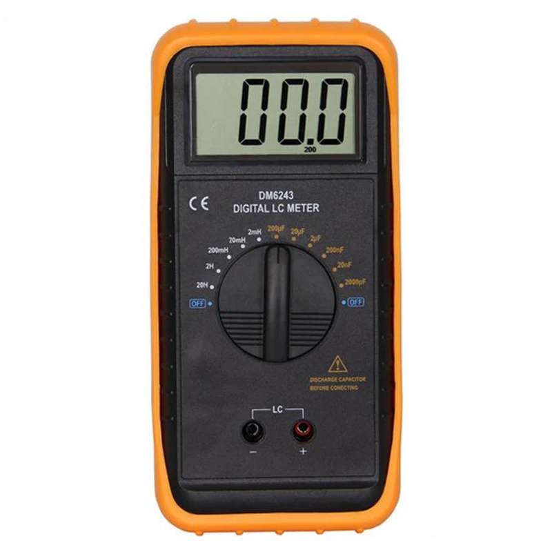 Junejour DM6243 AC/DC Цифровой мультиметр Ручной тестер емкости с подсветкой XL830L мультиметр тестер точного измерения