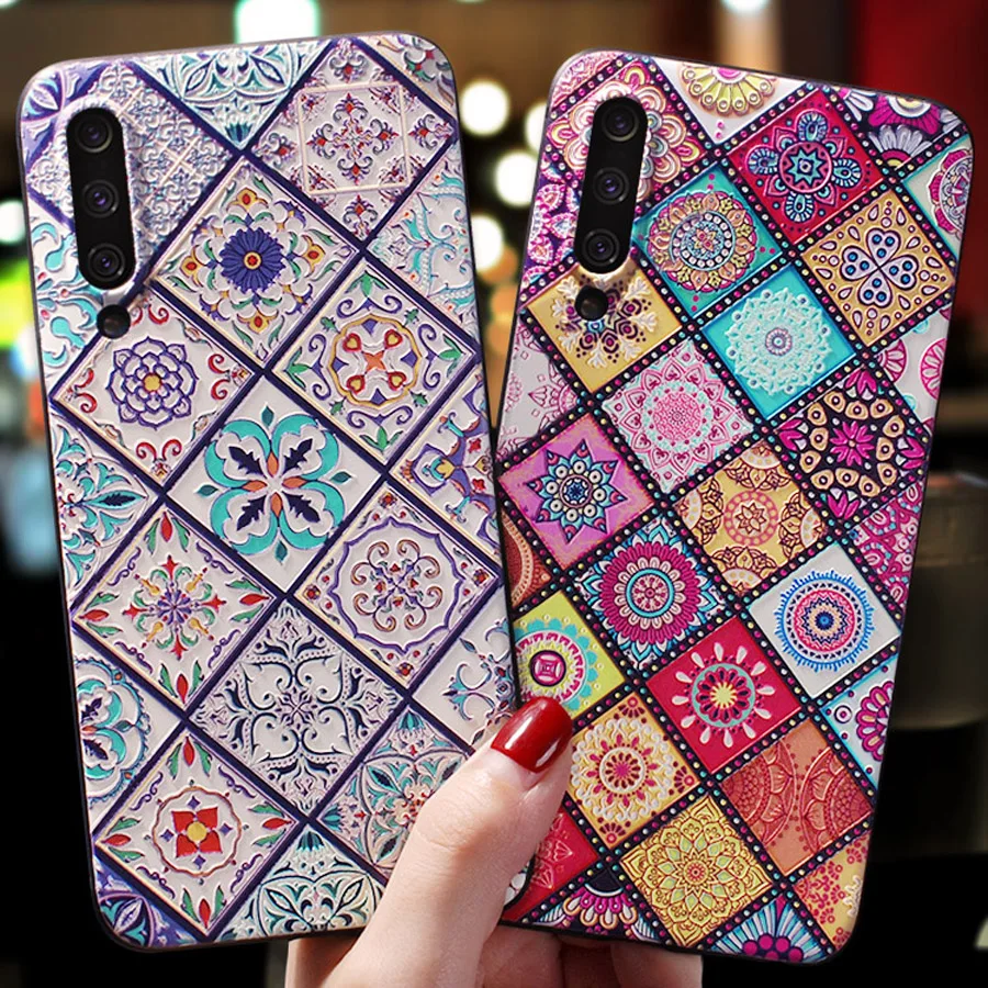 Модный ТПУ чехол для телефона с цветочным рисунком для xiaomi mi 9 8 A1 A2 redmi note 7 6 5A 5 4X Чехол Мягкий силиконовый чехол с цветочным рисунком