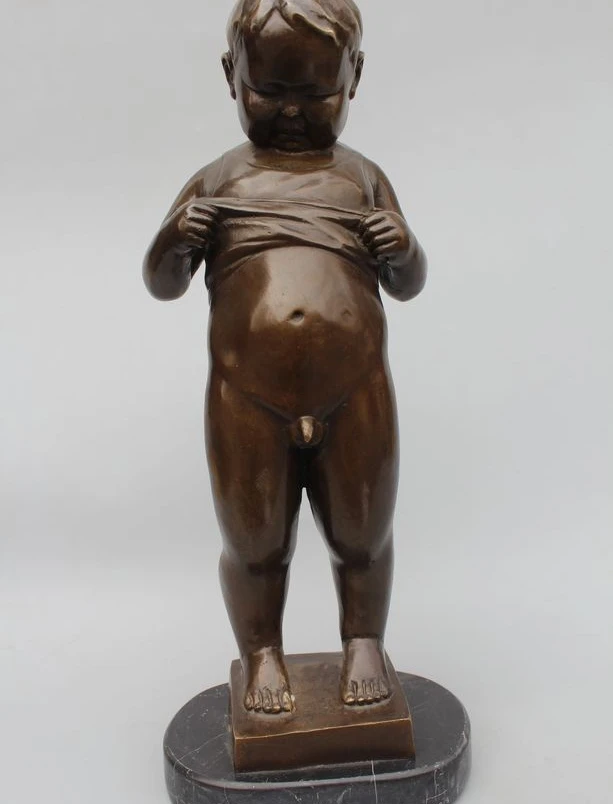 Zm 13 &quotскульптура Западное искусство Бронзовая мраморная статуя для мальчика |