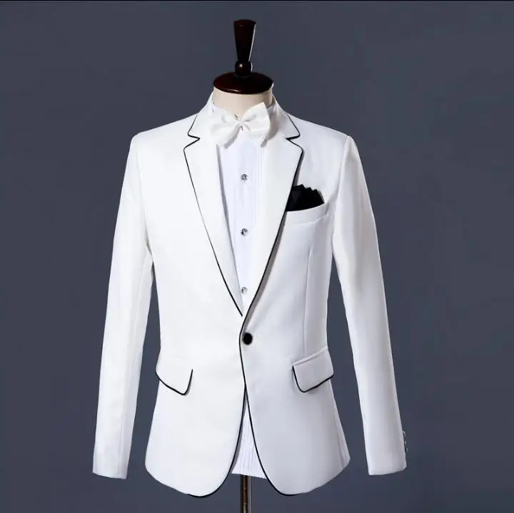 Blazer men formal dress latest coat pant designs suit men costume homme masculino trouser marriage wedding suits for men's white
