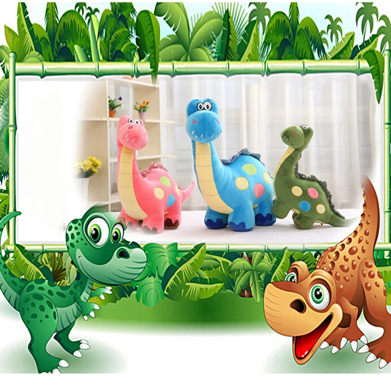 1 шт. цветная плюшевая подушка динозавра мягкие плюшевые игрушки динозавры