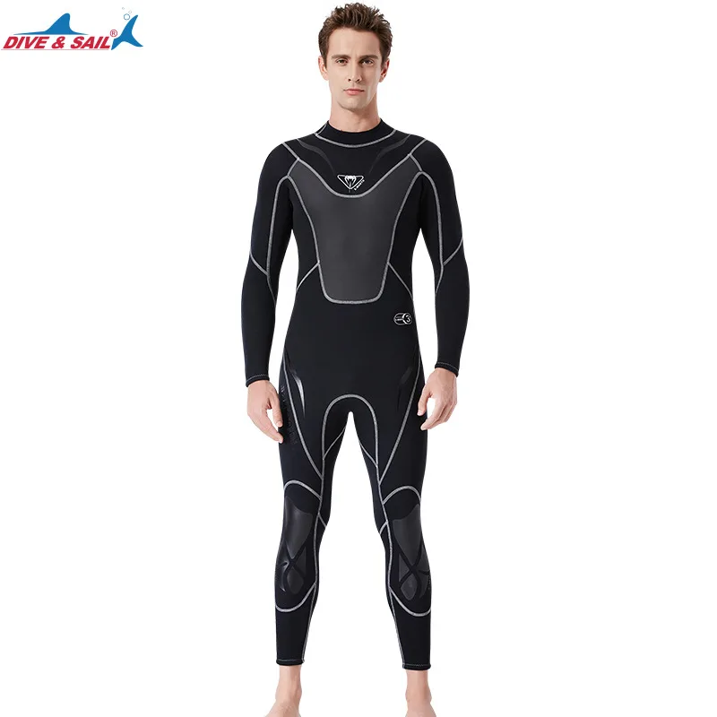 Lycar Full-body Men 3mm Neoprene Wetsuit Surfing Swimming Diving Suit Triathlon Wet for Cold Water Scuba Snorkeling | Спорт и