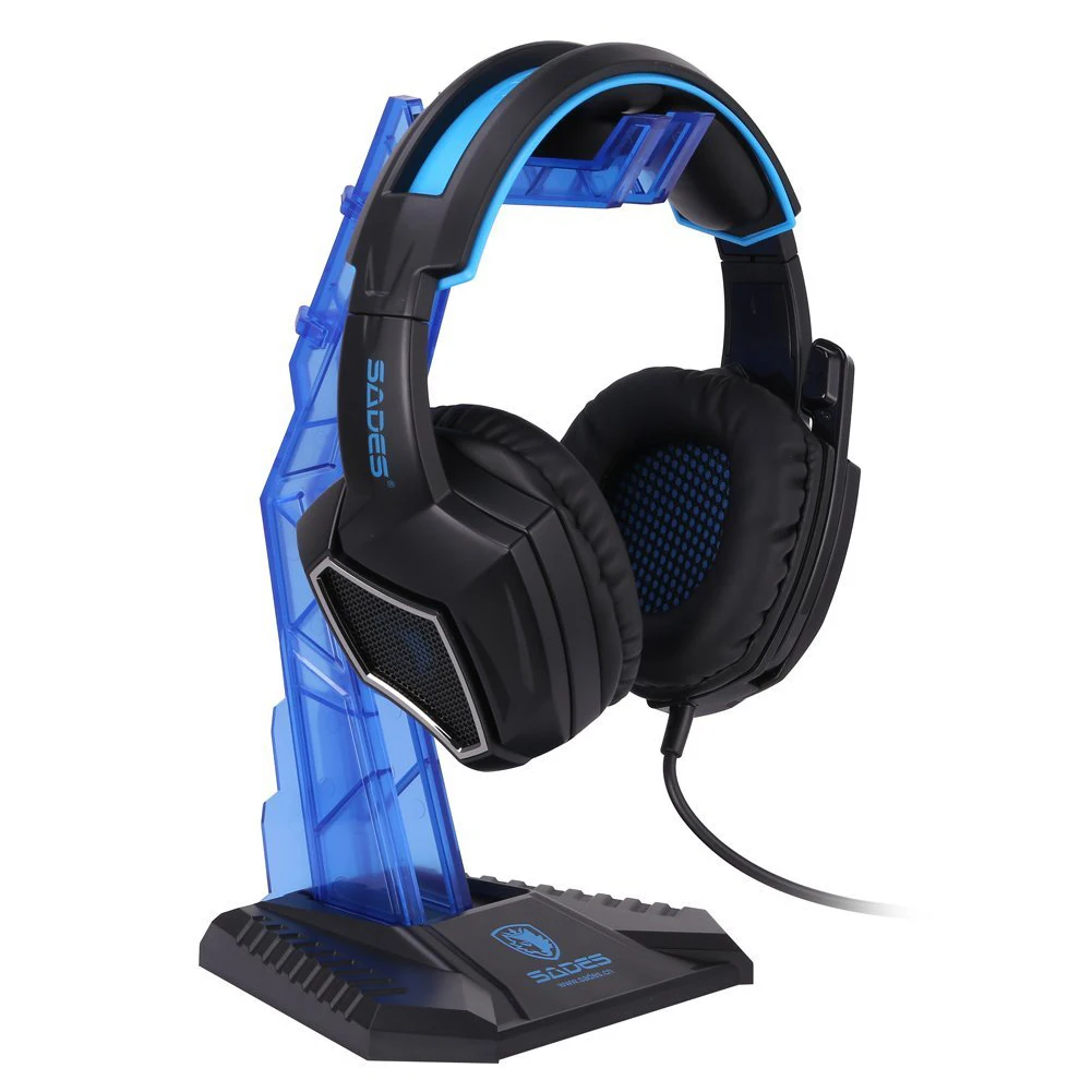 Blue Sades игровая Колыбель гарнитура подставка Универсальный многофункциональный держатель для наушников Кронштейн Дисплей для наушников - Цвет: Blue