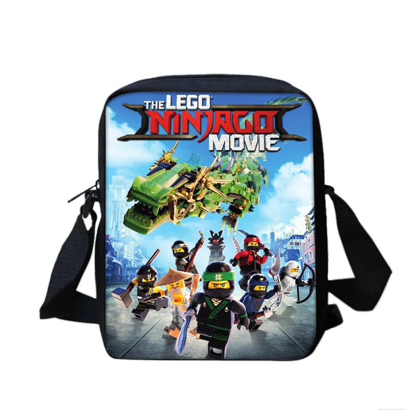 Мультяшные персонажи игры Ninjago Messebger сумки на плечо 3D дети мальчики девочки с